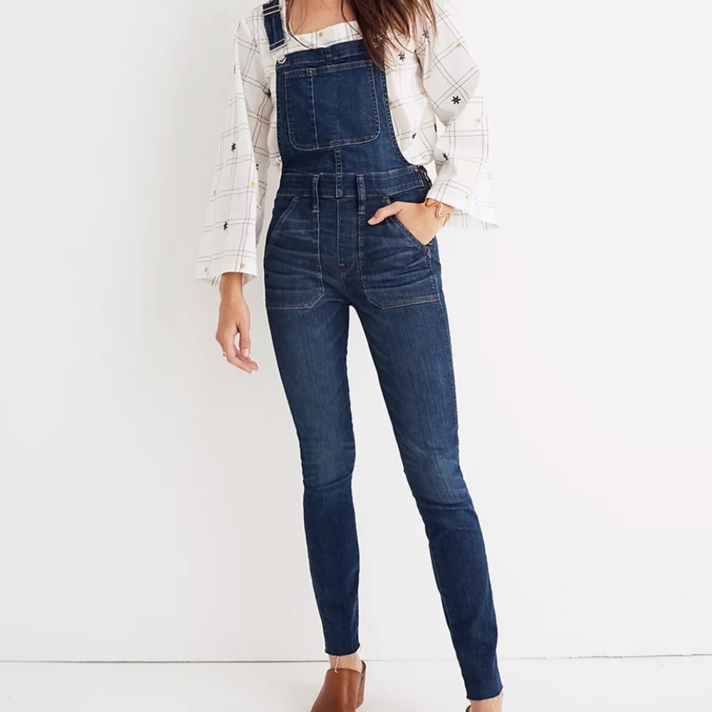 Madewell Dark Blue Denim Overalls